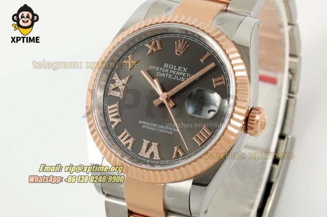 Datejust 126231 36mm ARF Gray/Roman & Diamond on Oys RG/SS Bracelet SH3235 Super Clone (Weighted) Datejust 126231 36mm ARF Gray/Roman & Diamond on Oys RG/SS Bracelet SH3235 Super Clone (Weighted)