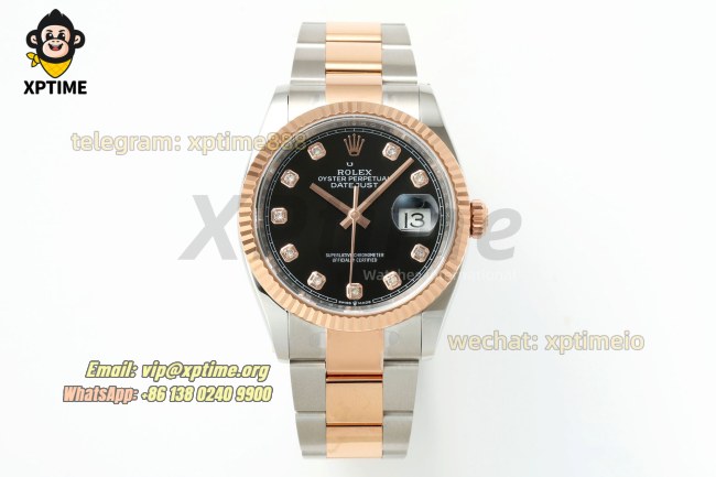 Datejust 126231 36mm ARF Black/Diamond on Oys RG/SS Bracelet SH3235 Super Clone (Weighted) Datejust 126231 36mm ARF Black/Diamond on Oys RG/SS Bracelet SH3235 Super Clone (Weighted)