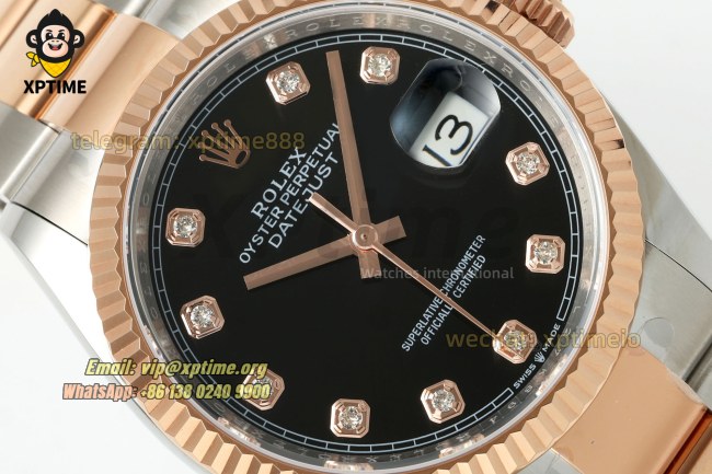 Datejust 126231 36mm ARF Black/Diamond on Oys RG/SS Bracelet SH3235 Super Clone (Weighted) Datejust 126231 36mm ARF Black/Diamond on Oys RG/SS Bracelet SH3235 Super Clone (Weighted)