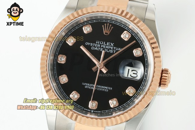 Datejust 126231 36mm ARF Black/Diamond on Oys RG/SS Bracelet SH3235 Super Clone (Weighted) Datejust 126231 36mm ARF Black/Diamond on Oys RG/SS Bracelet SH3235 Super Clone (Weighted)