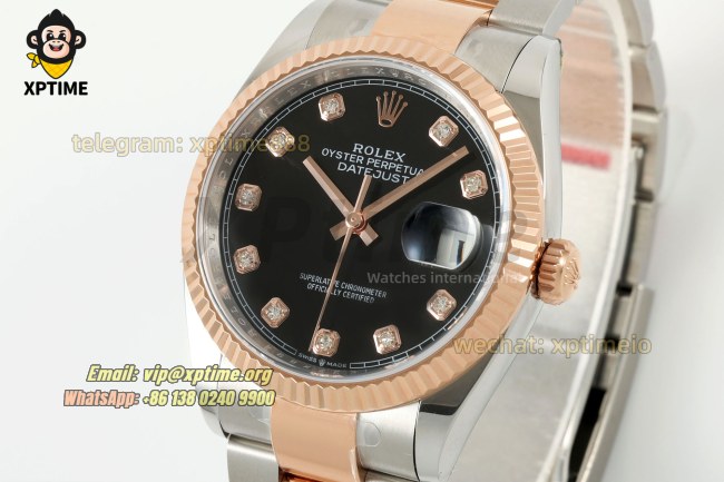 Datejust 126231 36mm ARF Black/Diamond on Oys RG/SS Bracelet SH3235 Super Clone (Weighted) Datejust 126231 36mm ARF Black/Diamond on Oys RG/SS Bracelet SH3235 Super Clone (Weighted)