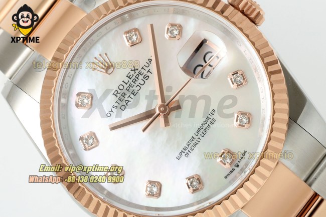 Datejust 126231 36mm ARF Mop/Diamond on Oys RG/SS Bracelet SH3235 Super Clone (Weighted) Datejust 126231 36mm ARF Mop/Diamond on Oys RG/SS Bracelet SH3235 Super Clone (Weighted)