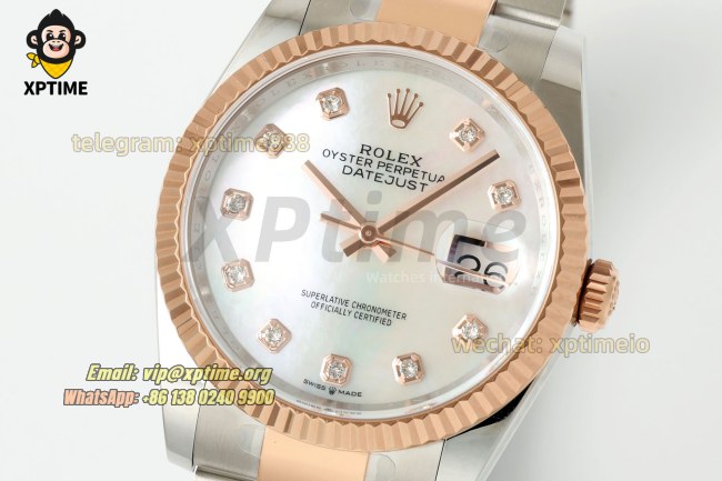 Datejust 126231 36mm ARF Mop/Diamond on Oys RG/SS Bracelet SH3235 Super Clone (Weighted) Datejust 126231 36mm ARF Mop/Diamond on Oys RG/SS Bracelet SH3235 Super Clone (Weighted)