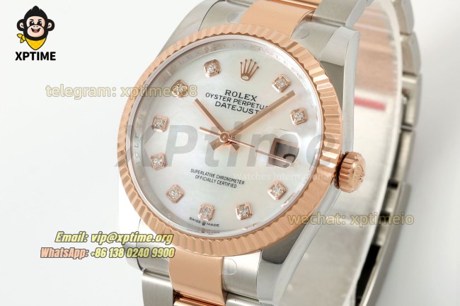 Datejust 126231 36mm ARF Mop/Diamond on Oys RG/SS Bracelet SH3235 Super Clone (Weighted) Datejust 126231 36mm ARF Mop/Diamond on Oys RG/SS Bracelet SH3235 Super Clone (Weighted)