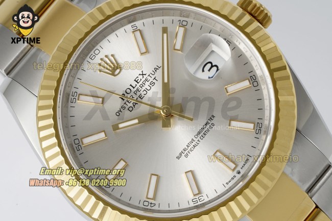 Datejust 126333 41mm ARF Silver/Stick on Oys YG/SS Bracelet SH3235 Super Clone (Weighted) Datejust 126333 41mm ARF Silver/Stick on Oys YG/SS Bracelet SH3235 Super Clone (Weighted)