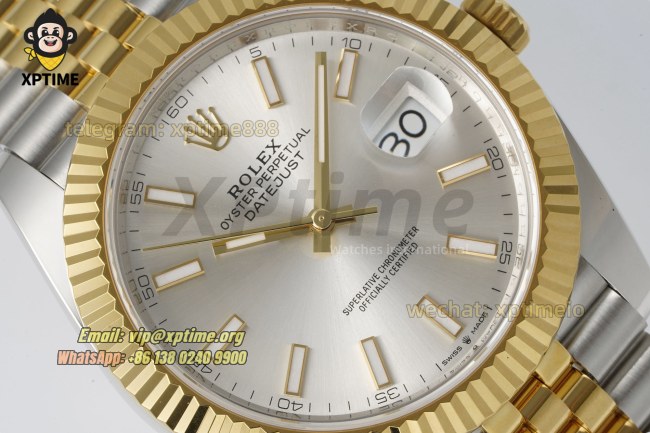 Datejust 126333 41mm ARF Silver/Stick on Jub YG/SS Bracelet SH3235 Super Clone (Weighted) Datejust 126333 41mm ARF Silver/Stick on Jub YG/SS Bracelet SH3235 Super Clone (Weighted)