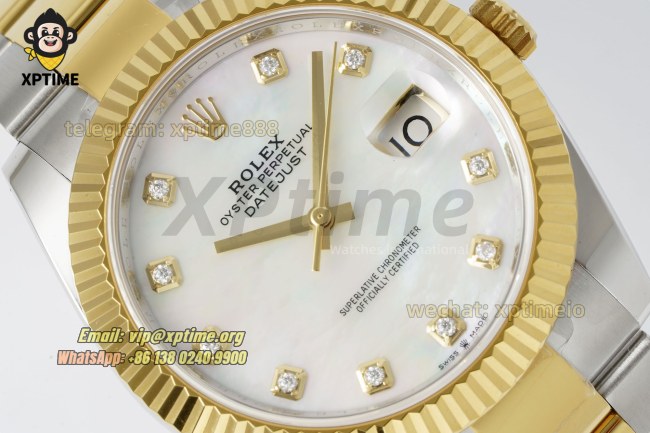 Datejust 126333 41mm ARF Mop/Diamond on Oys YG/SS Bracelet SH3235 Super Clone (Weighted) Datejust 126333 41mm ARF Mop/Diamond on Oys YG/SS Bracelet SH3235 Super Clone (Weighted)