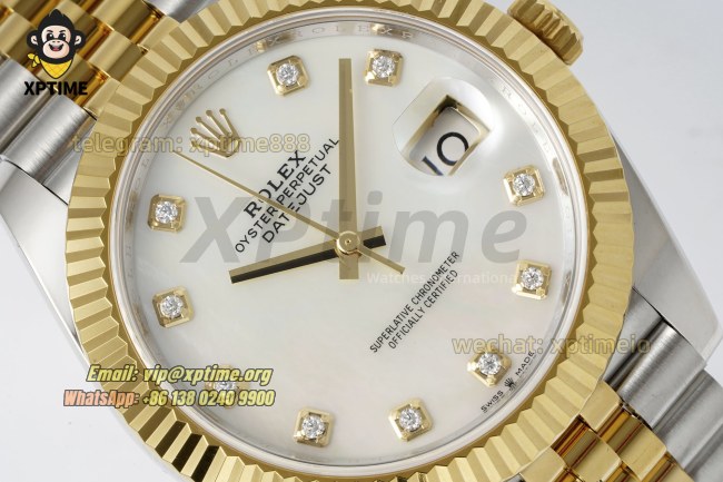 Datejust 126333 41mm ARF Mop/Diamond on Jub YG/SS Bracelet SH3235 Super Clone Datejust 126333 41mm ARF Mop/Diamond on Jub YG/SS Bracelet SH3235 Super Clone