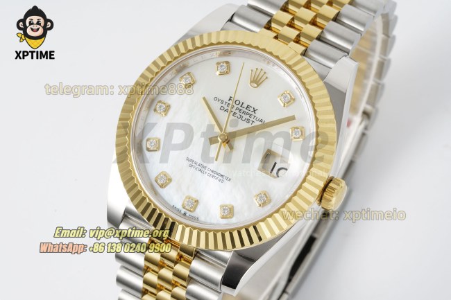 Datejust 126333 41mm ARF Mop/Diamond on Jub YG/SS Bracelet SH3235 Super Clone Datejust 126333 41mm ARF Mop/Diamond on Jub YG/SS Bracelet SH3235 Super Clone