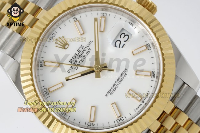 Datejust 126333 41mm ARF White/Stick on Jub YG/SS Bracelet SH3235 Super Clone (Weighted) Datejust 126333 41mm ARF White/Stick on Jub YG/SS Bracelet SH3235 Super Clone (Weighted)