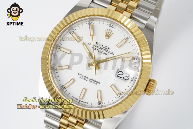 Datejust 126333 41mm ARF White/Stick on Jub YG/SS Bracelet SH3235 Super Clone (Weighted) Datejust 126333 41mm ARF White/Stick on Jub YG/SS Bracelet SH3235 Super Clone (Weighted)
