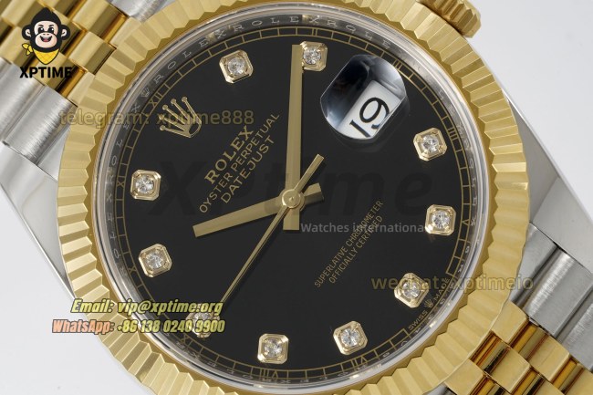 Datejust 126333 41mm ARF Black/Diamond on Jub YG/SS Bracelet SH3235 Super Clone (Weighted) Datejust 126333 41mm ARF Black/Diamond on Jub YG/SS Bracelet SH3235 Super Clone (Weighted)