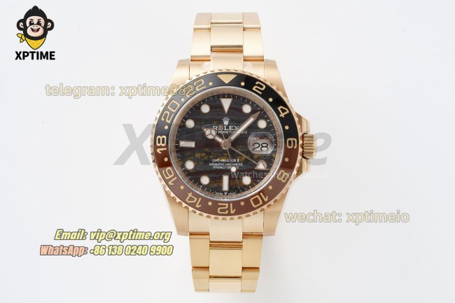 GMT Master II 126715 Rootbeer 40mm ARF Tiger Iron/Dot on Oys RG/RG Bracelet SH3285 GMT Master II 126715 Rootbeer 40mm ARF Tiger Iron/Dot on Oys RG/RG Bracelet SH3285