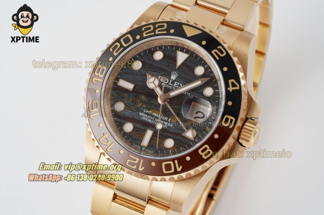 GMT Master II 126715 Rootbeer 40mm ARF Tiger Iron/Dot on Oys RG/RG Bracelet SH3285 GMT Master II 126715 Rootbeer 40mm ARF Tiger Iron/Dot on Oys RG/RG Bracelet SH3285