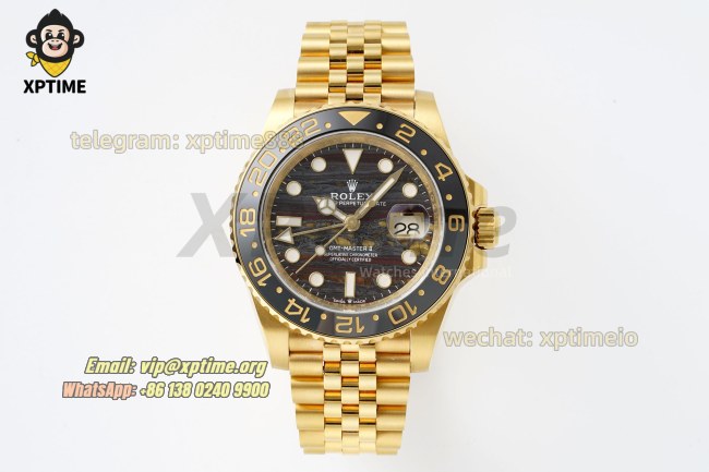 GMT Master II 126718 GRNR 40mm ARF Tiger Iron/Dot on Jub YG/YG Bracelet SH3285 GMT Master II 126718 GRNR 40mm ARF Tiger Iron/Dot on Jub YG/YG Bracelet SH3285