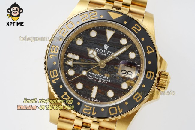 GMT Master II 126718 GRNR 40mm ARF Tiger Iron/Dot on Jub YG/YG Bracelet SH3285 GMT Master II 126718 GRNR 40mm ARF Tiger Iron/Dot on Jub YG/YG Bracelet SH3285