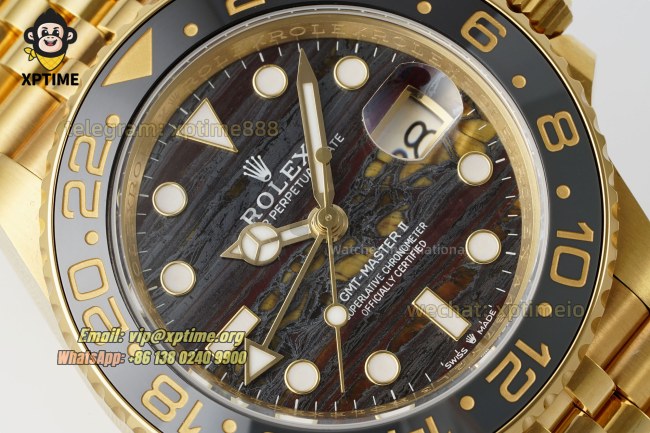 GMT Master II 126718 GRNR 40mm ARF Tiger Iron/Dot on Jub YG/YG Bracelet SH3285 GMT Master II 126718 GRNR 40mm ARF Tiger Iron/Dot on Jub YG/YG Bracelet SH3285