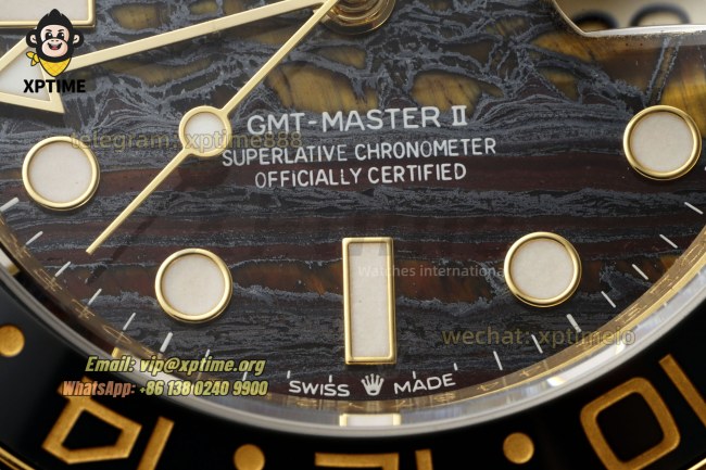GMT Master II 126718 GRNR 40mm ARF Tiger Iron/Dot on Jub YG/YG Bracelet SH3285 GMT Master II 126718 GRNR 40mm ARF Tiger Iron/Dot on Jub YG/YG Bracelet SH3285