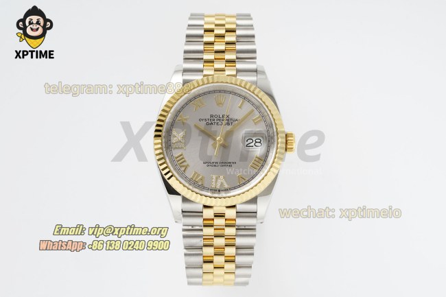Datejust 126233 36mm ARF Silver/Roman on Jub YG/SS Bracelet SH3235 Super Clone Datejust 126233 36mm ARF Silver/Roman on Jub YG/SS Bracelet SH3235 Super Clone