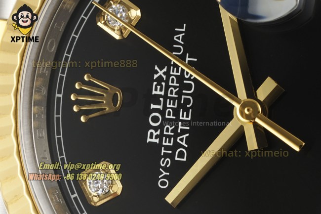 Datejust 126233 36mm Clean Black/Diamond on Jub YG/SS Bracelet SH3235 Super Clone Datejust 126233 36mm Clean Black/Diamond on Jub YG/SS Bracelet SH3235 Super Clone