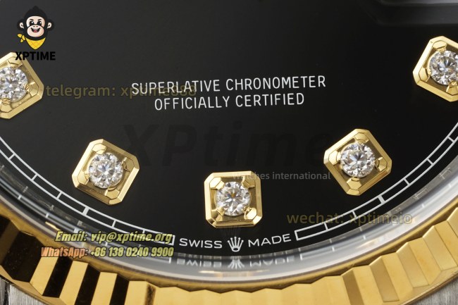 Datejust 126233 36mm Clean Black/Diamond on Jub YG/SS Bracelet SH3235 Super Clone Datejust 126233 36mm Clean Black/Diamond on Jub YG/SS Bracelet SH3235 Super Clone