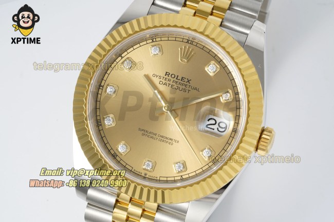 Datejust 126333 41mm ARF Champagne/Diamond on Jub YG/SS Bracelet SH3235 Super Clone (Weighted) Datejust 126333 41mm ARF Champagne/Diamond on Jub YG/SS Bracelet SH3235 Super Clone (Weighted)