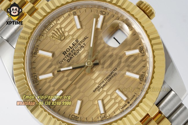 Datejust 126333 41mm ARF Champagne Textured/Stick on Jub YG/SS Bracelet SH3235 Super Clone (Weighted) Datejust 126333 41mm ARF Champagne Textured/Stick on Jub YG/SS Bracelet SH3235 Super Clone (Weighted)