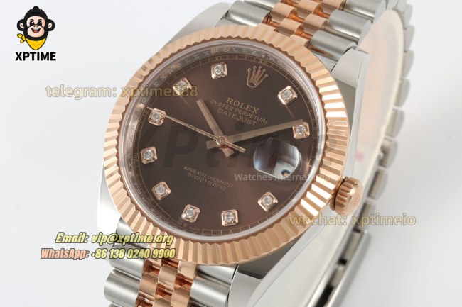 Datejust 126331 41mm ARF Brown/Diamond on Jub YG/SS Bracelet SH3235 Super Clone (weighted) Datejust 126331 41mm ARF Brown/Diamond on Jub YG/SS Bracelet SH3235 Super Clone (weighted)