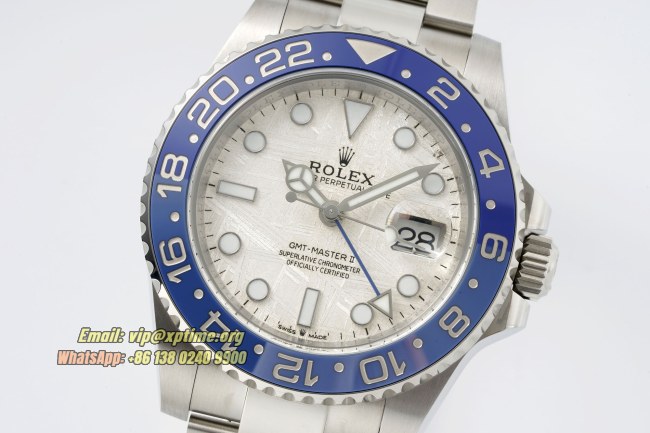 GMT Master II Blaken 40mm ARF Meteorite/Dot on Oys SS/SS Bracelet SH3285 Super Clone GMT Master II Blaken 40mm ARF Meteorite/Dot on Oys SS/SS Bracelet SH3285 Super Clone