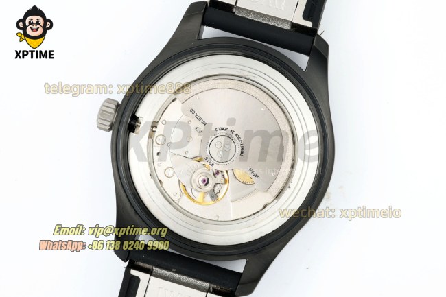 Pilot’s Ace 40mm BLSF Black/Numeral on DLC/RU Strap 9015 Pilot’s Ace 40mm BLSF Black/Numeral on DLC/RU Strap 9015