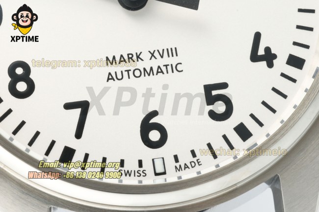Pilot’s Watch Mark XVIII IW327010 40mm BLSF White/Numeral on SS/RU Strap 9015 Pilot’s Watch Mark XVIII IW327010 40mm BLSF White/Numeral on SS/RU Strap 9015