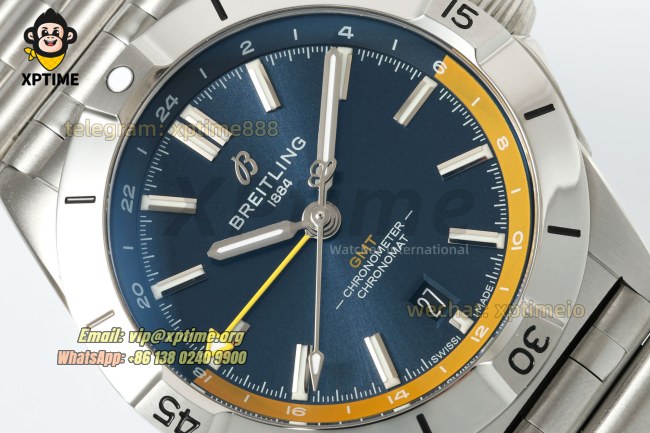 Chronomat GMT 40mm BLSF Blue/Stick on SS/SS Bracelet A2824 Chronomat GMT 40mm BLSF Blue/Stick on SS/SS Bracelet A2824