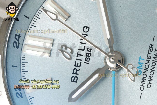 Chronomat GMT 40mm BLSF Ice Blue/Stick on SS/SS Bracelet A2824 Chronomat GMT 40mm BLSF Ice Blue/Stick on SS/SS Bracelet A2824