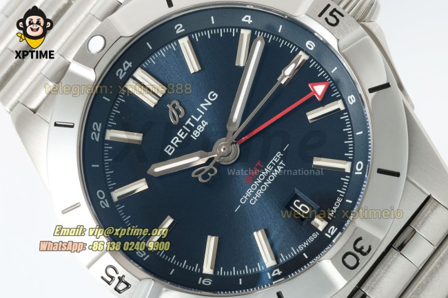 Chronomat GMT 40mm BLSF Dark Blue/Stick on SS/SS Bracelet A2824 Chronomat GMT 40mm BLSF Dark Blue/Stick on SS/SS Bracelet A2824