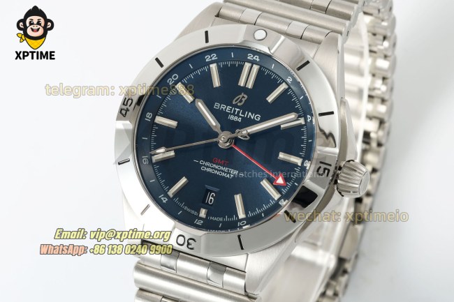 Chronomat GMT 40mm BLSF Dark Blue/Stick on SS/SS Bracelet A2824 Chronomat GMT 40mm BLSF Dark Blue/Stick on SS/SS Bracelet A2824