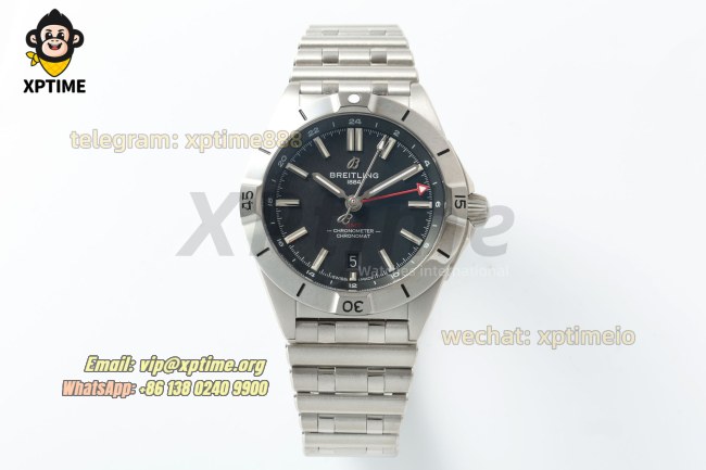 Chronomat GMT 40mm BLSF Black/Stick on SS/SS Bracelet A2824 Chronomat GMT 40mm BLSF Black/Stick on SS/SS Bracelet A2824