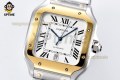 Santos De Cartier 40mm BVF White/Roman on YG/SS Bracelet MY9019 Santos De Cartier 40mm BVF White/Roman on YG/SS Bracelet MY9019