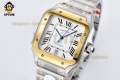 Santos De Cartier 40mm BVF White/Roman on YG/SS Bracelet MY9019 Santos De Cartier 40mm BVF White/Roman on YG/SS Bracelet MY9019