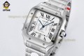 Santos De Cartier 40mm BVF White/Roman on SS/SS Bracelet MY9019 Santos De Cartier 40mm BVF White/Roman on SS/SS Bracelet MY9019