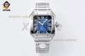 Santos De Cartier 40mm BVF Blue/Roman on SS/SS Bracelet MY9019 Santos De Cartier 40mm BVF Blue/Roman on SS/SS Bracelet MY9019