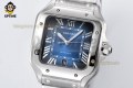 Santos De Cartier 40mm BVF Blue/Roman on SS/SS Bracelet MY9019 Santos De Cartier 40mm BVF Blue/Roman on SS/SS Bracelet MY9019