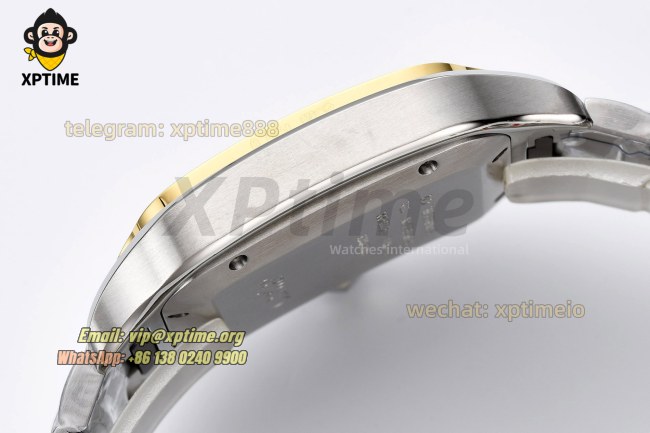 Santos De Cartier 40mm BVF White/Roman on YG/SS Bracelet MY9019 Santos De Cartier 40mm BVF White/Roman on YG/SS Bracelet MY9019