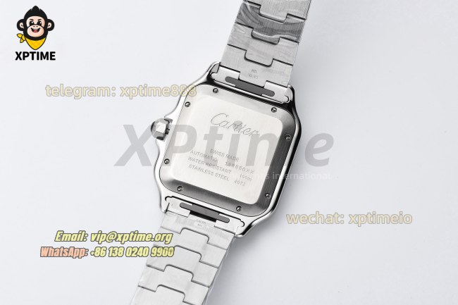 Santos De Cartier 40mm BVF Gray/Roman on DLC/SS Bracelet MY9019 Santos De Cartier 40mm BVF Gray/Roman on DLC/SS Bracelet MY9019