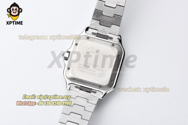 Santos De Cartier 40mm BVF White/Roman on SS/SS Bracelet MY9019 Santos De Cartier 40mm BVF White/Roman on SS/SS Bracelet MY9019
