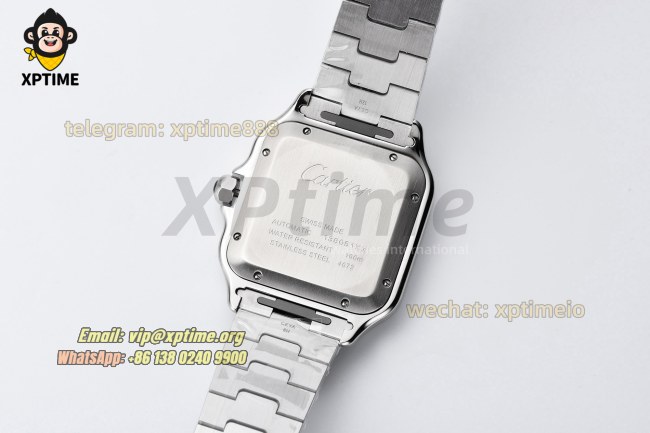 Santos De Cartier 40mm BVF Blue/Roman on SS/SS Bracelet MY9019 Santos De Cartier 40mm BVF Blue/Roman on SS/SS Bracelet MY9019