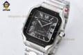 Santos De Cartier 40mm BVF Gray/Roman on DLC/SS Bracelet MY9019 Santos De Cartier 40mm BVF Gray/Roman on DLC/SS Bracelet MY9019