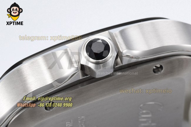 Santos De Cartier 40mm BVF Gray/Roman on DLC/SS Bracelet MY9019 Santos De Cartier 40mm BVF Gray/Roman on DLC/SS Bracelet MY9019