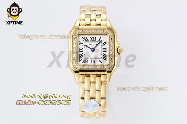 Panthere Secrete De Ladies 27mm BVF White/Roman on YG/YG Bracelet Quartz Panthere Secrete De Ladies 27mm BVF White/Roman on YG/YG Bracelet Quartz