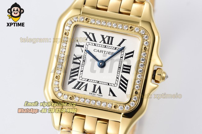 Panthere Secrete De Ladies 27mm BVF White/Roman on YG/YG Bracelet Quartz Panthere Secrete De Ladies 27mm BVF White/Roman on YG/YG Bracelet Quartz