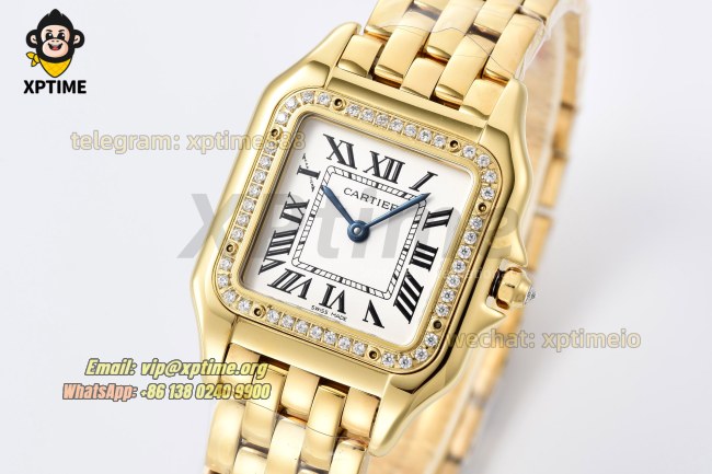 Panthere Secrete De Ladies 27mm BVF White/Roman on YG/YG Bracelet Quartz Panthere Secrete De Ladies 27mm BVF White/Roman on YG/YG Bracelet Quartz